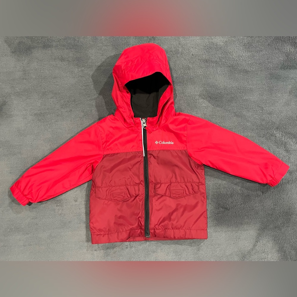Columbia boys 2T fleece-lined raincoat
